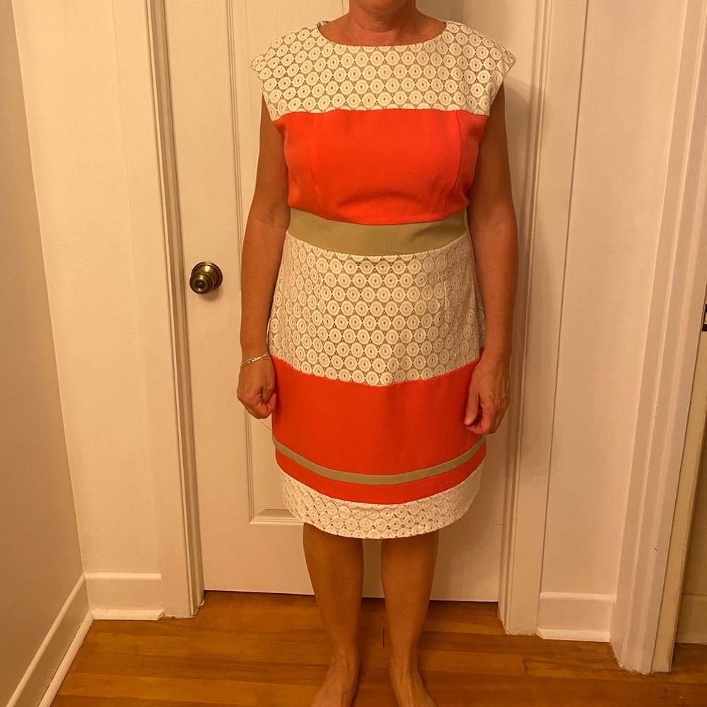 Sandra Darren colourful dress